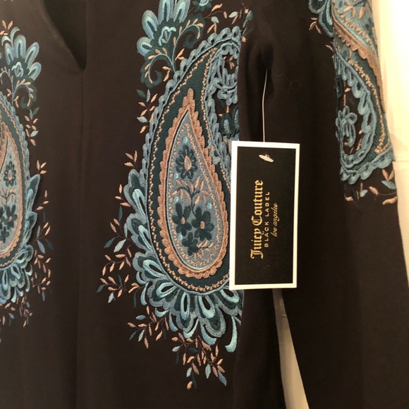 NWT $350 JUICY COUTURE PONTE EMBROIDERED DRESS - Picture 5 of 8